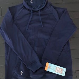 New w Tags Cozy Orange Fleece Activewear Sweater